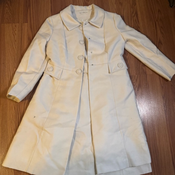 VTG 60’s Emma Domb California White Dress & Coat Set Size S Retro Classic Career - Picture 15 of 16
